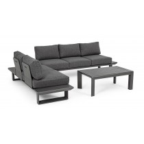 Set salotto angolare con cuscini Konnor Bizzotto 0662758 Set salotto angolare con cuscini Konnor Bizzotto 0662758
