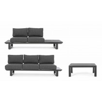 Set salotto angolare con cuscini Konnor Bizzotto 0662758 Set salotto angolare con cuscini Konnor Bizzotto 0662758