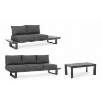 Set salotto angolare con cuscini Konnor Bizzotto 0662758 Set salotto angolare con cuscini Konnor Bizzotto 0662758