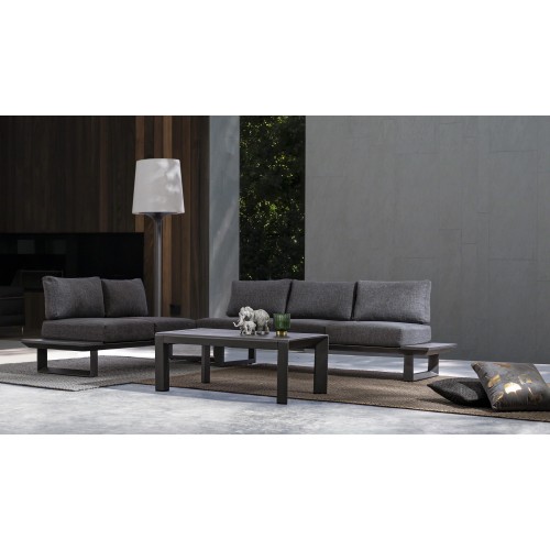 Set salotto angolare con cuscini Konnor Bizzotto 0662758