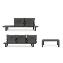 Set salotto angolare con cuscini Konnor Bizzotto 0662758 Set salotto angolare con cuscini Konnor Bizzotto 0662758