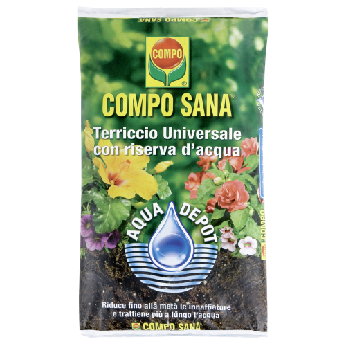 Terriccio universale Compo sana con riserva d'acqua Terriccio universale Compo sana con riserva d'acqua