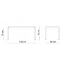 Tavolo da esterno Quatris 160x80 Vermobil QT16080