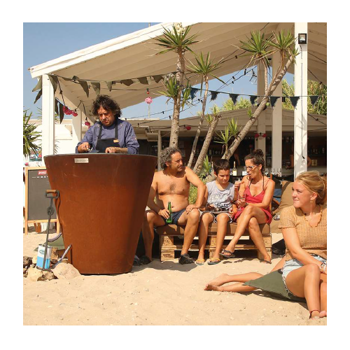 Braciere da giardino in acciaio Corten Arteflame One Ezooza