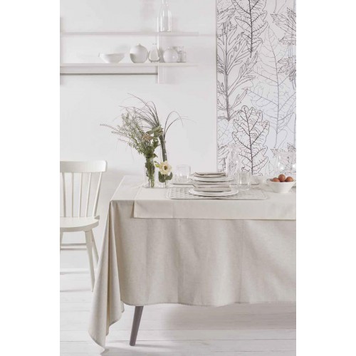 Tovaglia antimacchia da tavola modello Korin Maison Sucree avorio Tovaglia antimacchia da tavola modello Korin Maison Sucree avorio