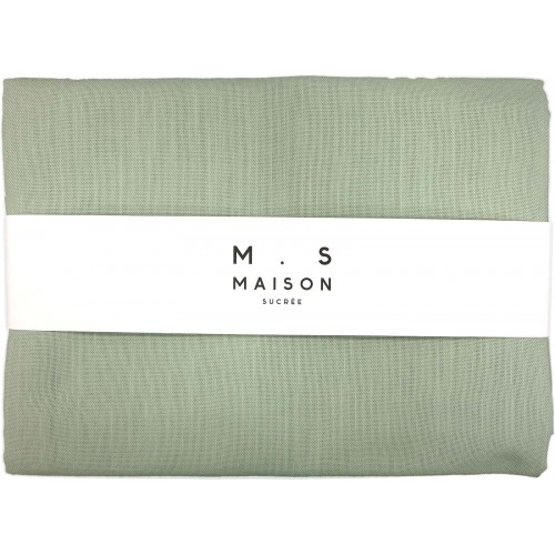 Tovaglia da tavola in lino e cotone Maison Sucree Essenziale color salvia