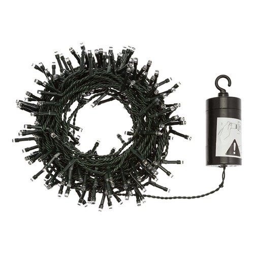 Luci di Natale Lotti 240 LED bianco freddo 9.6 m cavo verde