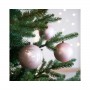 Palline di Natale Kaemingk 4 plain baubles rosa cipria