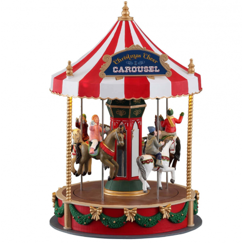 Lemax Christmas cheer Carousel giostra natalizia Villaggio di Natale