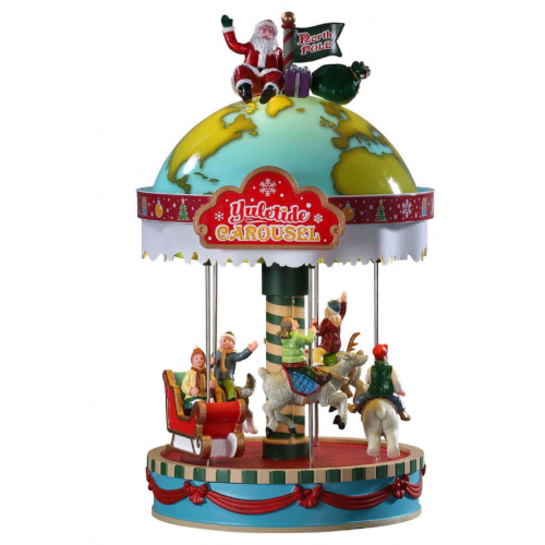 Lemax Yuletide carousel Villaggio di natale