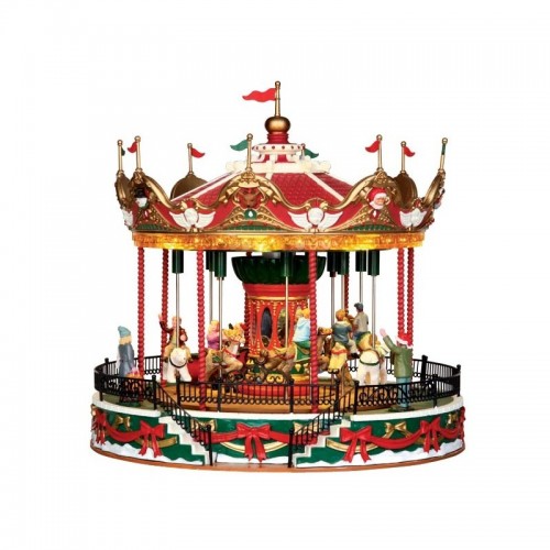 Lemax Santa carousel villaggio di Natale