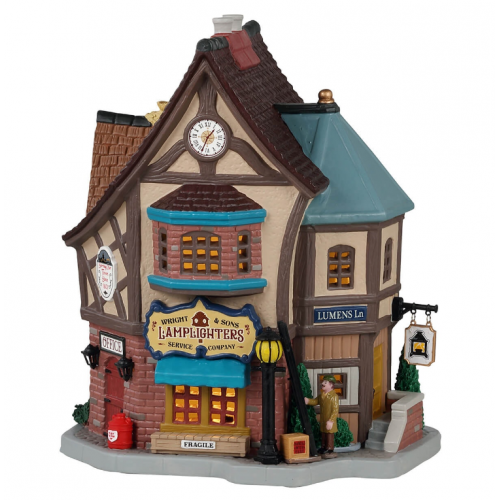 Lemax Wright & Sons Lamplighters villaggio di Natale