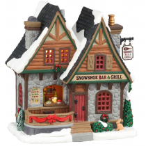 Lemax Snowshoe bar & grill villaggio di Natale Lemax Snowshoe bar & grill villaggio di Natale