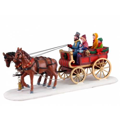 Lemax Carriage Cheer villaggio di Natale