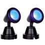Lemax Round Spot Light Blue villaggio di Natale