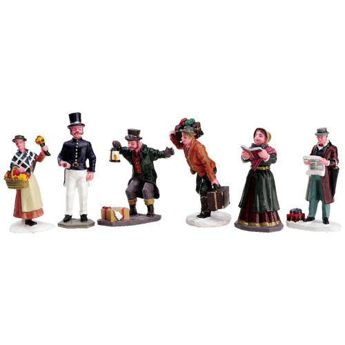 Lemax Townsfolk villaggio di Natale set 6 pezzi