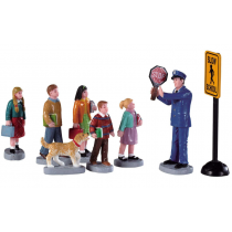 Lemax the crossign guard villaggio di Natale set 8 pezzi Lemax the crossign guard villaggio di Natale set 8 pezzi