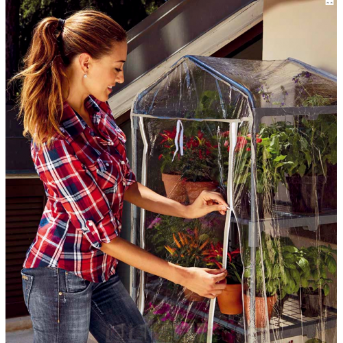 Serra da giardino Verdemax Azalea 4 ripiani grigia