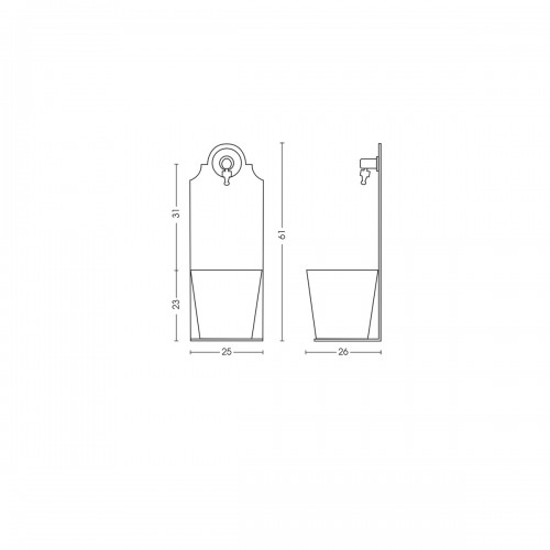 Fontana a parete Ble-Fer 42/PRX in ferro