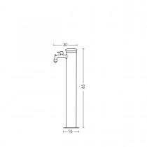 Fontana da giardino in acciaio inox Bel-Fer 42/ARRI Fontana da giardino in acciaio inox Bel-Fer 42/ARRI