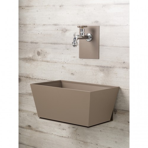 Fontanella da giardino a muro Bel-Fer 42/PRQ con vasca