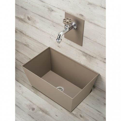 Fontanella da giardino a muro Bel-Fer 42/PRQ con vasca