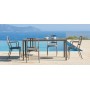 Tavolo da esterno Quatris Vermobil 120x80 in metallo QT12080