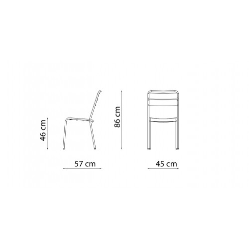 Sedia da giardino Vermobil Twist TW100