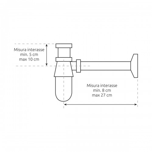 Sifone in ottone Bel-Fer 42/FSC
