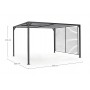 Gazebo Noah 3 x 3,6 m Bizzotto