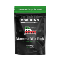 BBQ King Mamma mia Rub insaporitore per maiale e pollo BBQ King Mamma mia Rub insaporitore per maiale e pollo
