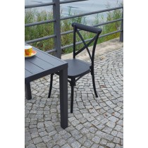 Sedia da giardino Greenwood Trattoria CC 58A color antracite Sedia da giardino Greenwood Trattoria CC 58A color antracite