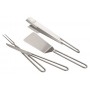 Kit accessori da cucina Planet in acciaio inox KIT.4.ACC