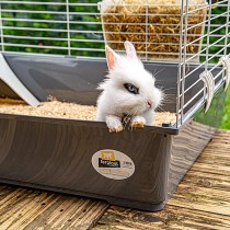 Gabbia per conigli Ferplast Rabbit 100 di colore grigio Gabbia per conigli Ferplast Rabbit 100 di colore grigio