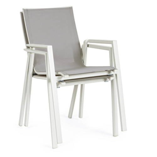 Sedia con braccioli Krion Bizzotto