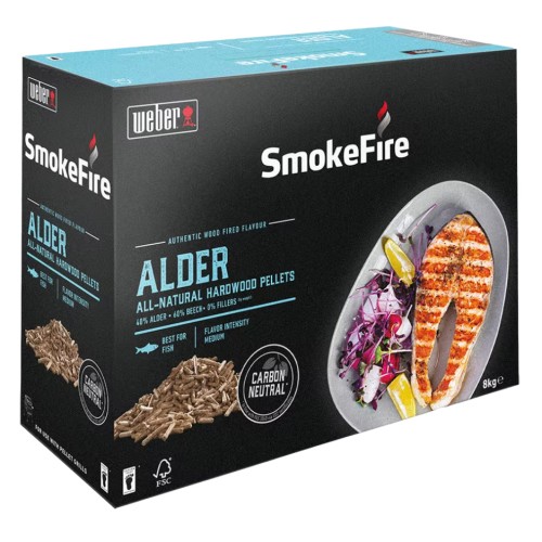 Weber Pellet per barbecue 8 Kg Ideale per pesce 18290
