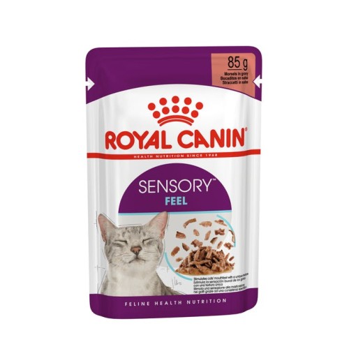 Cibo umido per gatti Royal Canin Sensory Feel straccetti in salsa 85 g confezione 12 pz.