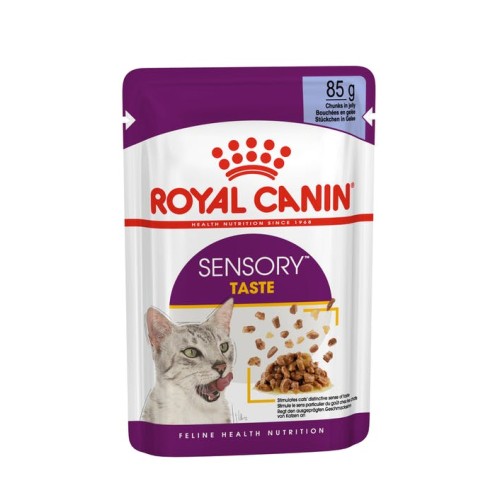 Cibo umido per gatti Royal Canin Sensory Taste bocconcini in gelatina 85 g .