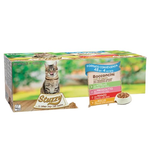 Cibo umido per gatti adulti Stuzzy Cat 85g Confezione 48 pz.