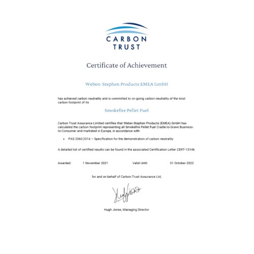 Weber Pellet per barbecue 8 Kg Ideale per pollo 18291