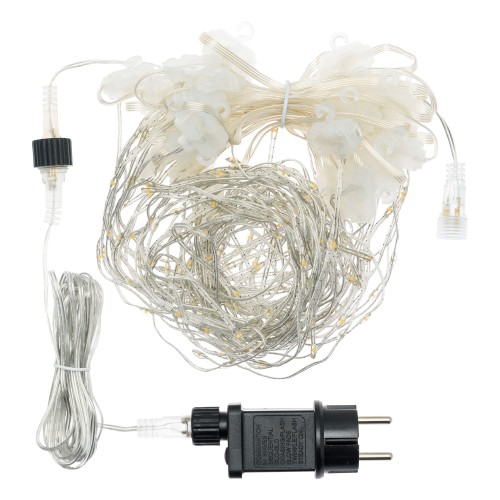 Luci di Natale Lotti Ice Light Tenda Luminosa 224 Gocce LED