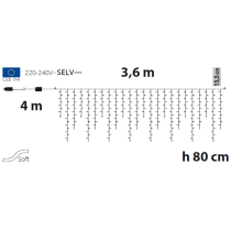 Luci di Natale Lotti Tenda luminosa Snow light 288 LED Luci di Natale Lotti Tenda luminosa Snow light 288 LED