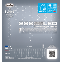Luci di Natale Lotti Tenda luminosa Snow light 288 LED