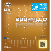 Luci di Natale Lotti Tenda luminosa Snow light 288 LED Luci di Natale Lotti Tenda luminosa Snow light 288 LED