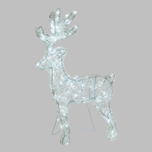 Renna luminosa 3D Thin Lotti Bianco Freddo