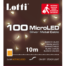Luci di Natale Lotti 100 MicroLED 10 m Luci di Natale Lotti 100 MicroLED 10 m