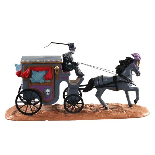 Lemax Halloween Scheletro sulla carrozza Phantom Coach