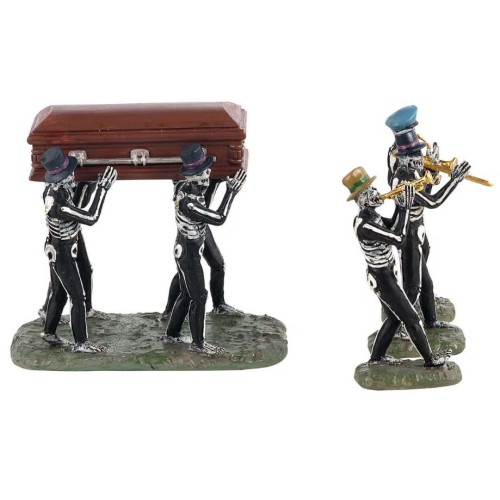 Lemax Halloween Jazz Funeral Set 4 pezzi