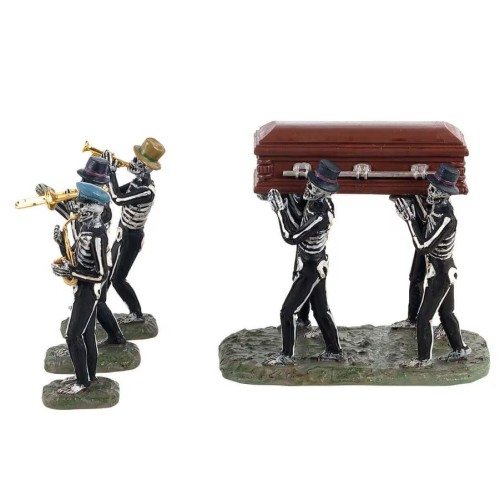Lemax Halloween Jazz Funeral Set 4 pezzi