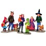 Lemax Halloween Trick or Treating Fun Set 4 pezzi